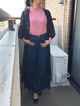 「着まわしコーデ」｜「アイテム（ワンピース/ドレス）」を使った、LEtWさん（レディース・156cm）の春コーディネート