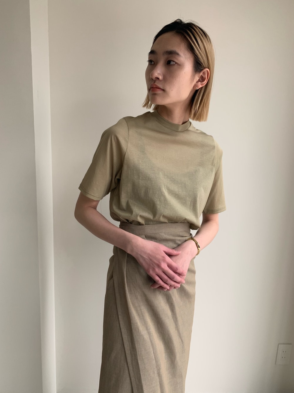 「little suzie、Littlesuzie、little suzie apartment」｜「little $uzieのアイテム（Tシャツ/カットソー、グリーン系）」を使った、mizuki101022さん（レディース・167cm）の春コーディネートの1枚目の写真