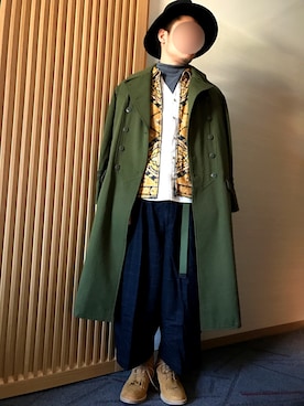 「SASQUATCHfabrix.（サスクワァッチファブリックス）のアイテム」を使った、Hさん（メンズ・182cm）の冬コーディネート