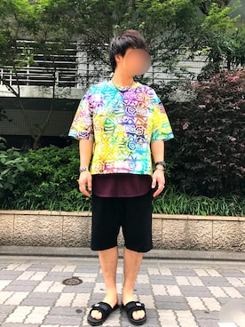「SASQUATCHfabrix.（サスクワァッチファブリックス）のアイテム」を使った、Hさん（メンズ・182cm）の夏コーディネート