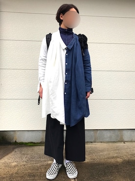「TALKING ABOUT THE ABSTRACTION（トーキング　アバウト　ジ　アブストラクション）のアイテム（トップス）」を使った、Hさん（メンズ・182cm）の秋コーディネート