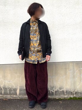 「SCOTCH & SODA（スコッチ アンド ソーダ）のアイテム（ライダースジャケット）」を使った、Hさん（メンズ・182cm）の秋コーディネート