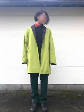 「SASQUATCHfabrix.（サスクワァッチファブリックス）のアイテム」を使った、Hさん（メンズ・182cm）の冬コーディネート