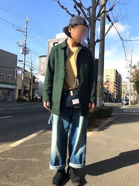 「HIBECK（ハイベック）のアイテム（その他）」を使った、Hさん（メンズ・182cm）の冬コーディネート