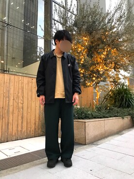 「HIBECK（ハイベック）のアイテム（その他）」を使った、Hさん（メンズ・182cm）の秋コーディネート