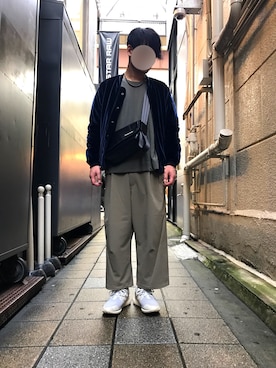 「HIBECK（ハイベック）のアイテム（ジャケット/アウター）」を使った、Hさん（メンズ・182cm）の冬コーディネート