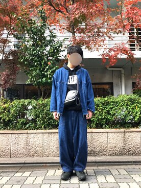 「SASQUATCHfabrix.（サスクワァッチファブリックス）のアイテム」を使った、Hさん（メンズ・182cm）の冬コーディネート