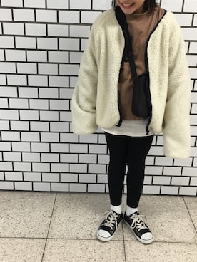 「titivate（ティティベイト）のアイテム」を使った、のっさんさん（キッズ・138cm）の冬コーディネート