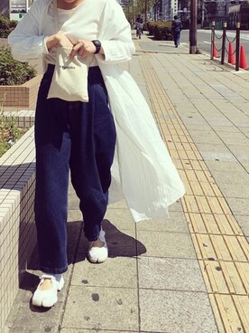 「平成最後のWEARISTAセンバツ」｜「アイテム（シャツワンピース）」を使った、のっさんさん（レディース・157cm）の春コーディネート