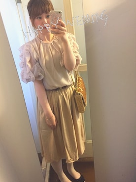 「ラメタイツ」｜piyonさん（レディース・156cm）の春コーディネート
