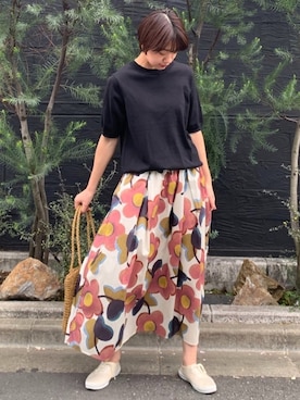 「Keds（ケッズ）のアイテム」を使った、Tariさん（レディース・160cm）の春コーディネート