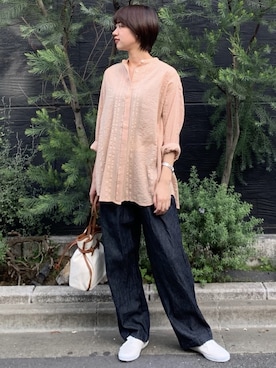 「Keds（ケッズ）のアイテム」を使った、Tariさん（レディース・160cm）の春コーディネート