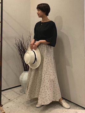 「Keds（ケッズ）のアイテム」を使った、Tariさん（レディース・160cm）の夏コーディネート