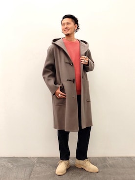 「BEAUTY&YOUTH UNITED ARROWS（ビューティーアンドユースユナイテッドアローズ）のアイテム（ダッフルコート）」を使った、YUTAさん（メンズ・175cm）の秋コーディネート