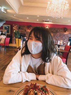 「Golden Bear（ゴールデンベア）のアイテム（オールインワン・サロペット）」を使った、mnmさん（レディース・158cm）の春コーディネート