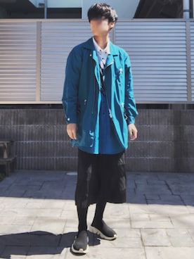 「WHIZLIMITED（ウィズリミテッド）のアイテム（その他アウター）」を使った、大将さん（メンズ・173cm）の春コーディネート