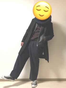 「H&M（エイチ・アンド・エム）のアイテム（ニット/セーター）」を使った、®️さん（メンズ・176cm）の冬コーディネート