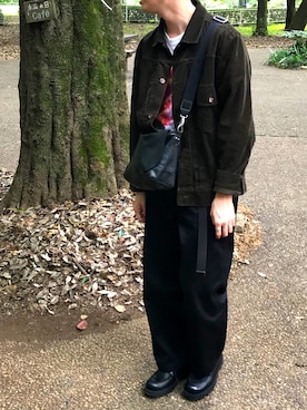 「HUF（ハフ）のアイテム（カバーオール）」を使った、yukiさん（メンズ・170cm）の秋コーディネート