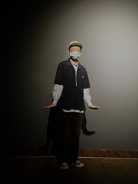 「8seconds（エイトセカンズ）のアイテム（トップス）」を使った、Xiang Yu  Zengさん（メンズ・170cm）の冬コーディネート