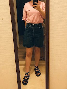 「MARNI（マルニ）のアイテム（シューズ）」を使った、Ceciさん（レディース・158cm）の夏コーディネート