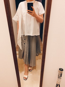「Acne Studios（アクネストゥディオズ）のアイテム（スカート）」を使った、Ceciさん（レディース・158cm）の秋コーディネート