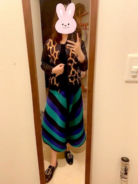 「DRIES VAN NOTEN（ドリスヴァンノッテン）のアイテム（ジャケット/アウター）」を使った、Ceciさん（レディース・158cm）の秋コーディネート
