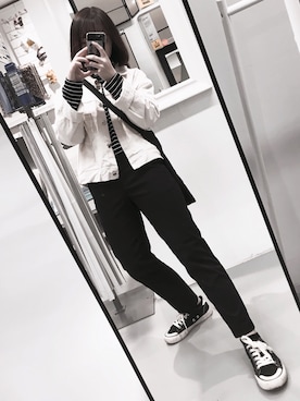 「FILA（フィラ）のアイテム（スリッポン）」を使った、Tiffany1027さん（レディース・151cm）の冬コーディネート