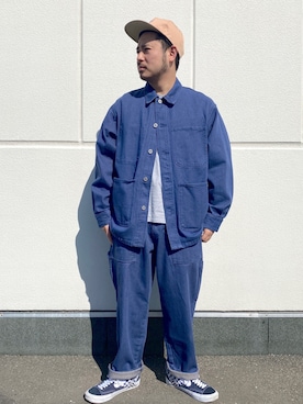 「SAYHELLO（セイハロー）のアイテム」を使った、to-fuさん（メンズ・165cm）の冬コーディネート