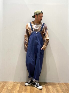 「JOURNAL STANDARD（ジャーナルスタンダード）のアイテム（帽子）」を使った、to-fuさん（メンズ・165cm）の春コーディネート