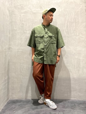 「JOURNAL STANDARD（ジャーナルスタンダード）のアイテム（帽子）」を使った、to-fuさん（メンズ・165cm）の夏コーディネート