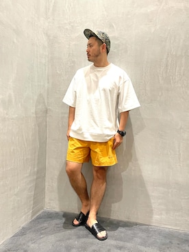 「NUMERALS（ヌメラルズ）のアイテム（パンツ）」を使った、to-fuさん（メンズ・165cm）の夏コーディネート