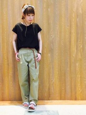 「DRESKIP（ドレスキップ）のアイテム（財布/小物）」を使った、Maaakiさん（レディース・152cm）の春コーディネート