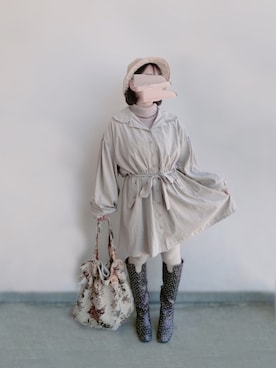「merry jenny（メリージェニー）のアイテム（ブーツ）」を使った、🧸 315 🧸さん（レディース・143cm）の冬コーディネート