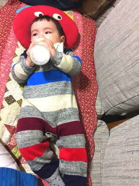 「小猴寶寶」｜BoBoさん（キッズ・70cm）の冬コーディネート