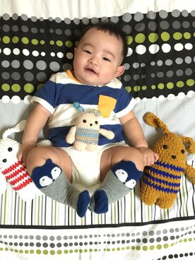 「小猴寶寶」｜BoBoさん（キッズ・70cm）の冬コーディネート
