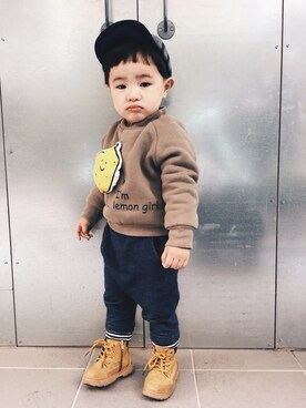 「小猴寶寶」｜BoBoさん（キッズ・80cm）の冬コーディネート
