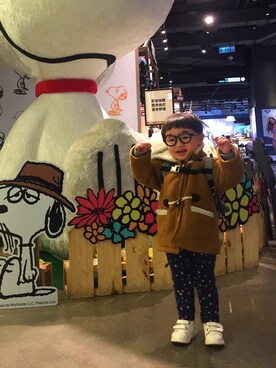 「NOのアイテム」を使った、BoBoさん（キッズ・80cm）の春コーディネート
