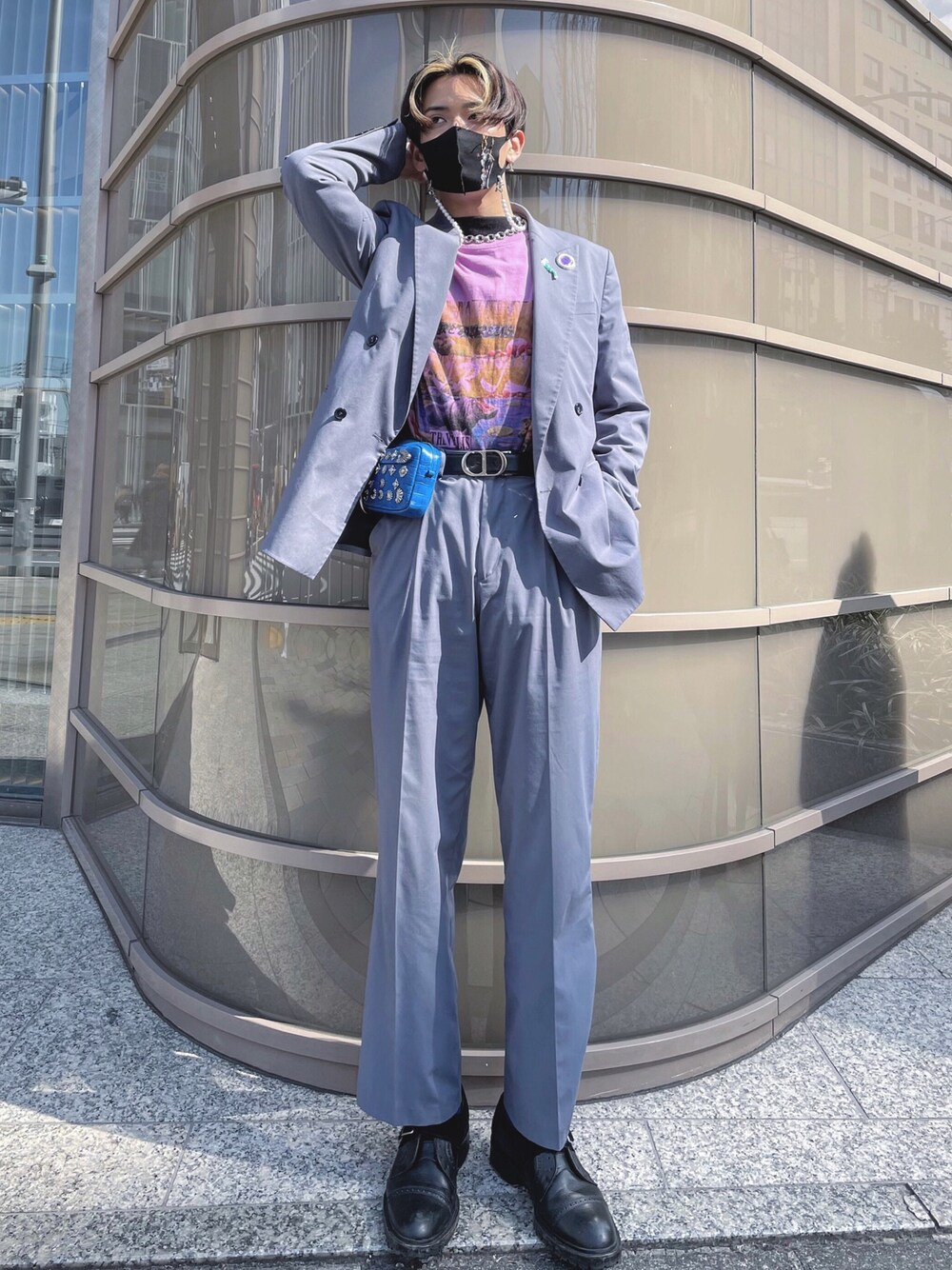 Dior hommeのベルトを使った人気ファッションコーディネート（年齢：20 
