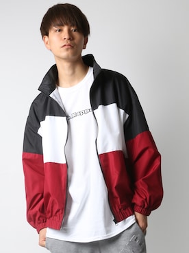 「Lazar（ラザル）のアイテム（ブルゾン）」を使った、Lazarさん（メンズ・180cm）の春コーディネート