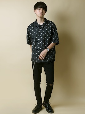 「Lazar（ラザル）のアイテム（財布/小物）」を使った、Lazarさん（メンズ・180cm）の春コーディネート