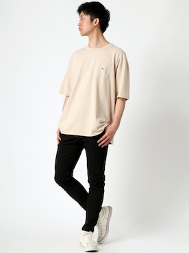 「CONVERSE（コンバース）のアイテム（トップス）」を使った、Ｔさん（メンズ・177cm）の春コーディネート