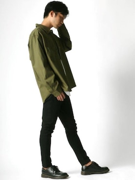 「BEN DAVIS（ベンデイビス）のアイテム（シャツ/ブラウス）」を使った、Ｔさん（メンズ・177cm）の秋コーディネート