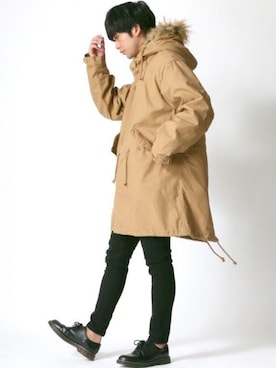 「Lazar（ラザル）のアイテム（ジャケット/アウター）」を使った、Lazarさん（メンズ・177cm）の冬コーディネート