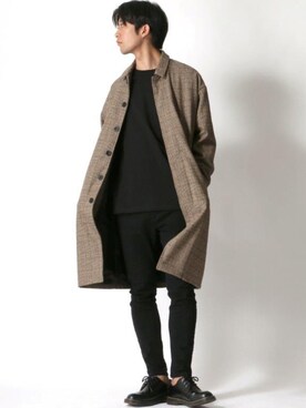 「Lazar（ラザル）のアイテム（ジャケット/アウター）」を使った、Lazarさん（メンズ・177cm）の冬コーディネート