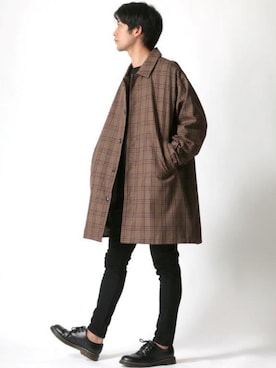 「Lazar（ラザル）のアイテム（ジャケット/アウター）」を使った、Lazarさん（メンズ・177cm）の冬コーディネート