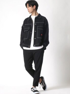 「Dickies（ディッキーズ）のアイテム（ジャケット/アウター）」を使った、Ｔさん（メンズ・177cm）の冬コーディネート