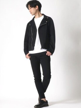 「Lazar（ラザル）のアイテム（ジャケット/アウター）」を使った、Lazarさん（メンズ・177cm）の春コーディネート