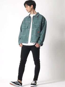 「Dickies（ディッキーズ）のアイテム（ジャケット/アウター）」を使った、Ｔさん（メンズ・177cm）の春コーディネート