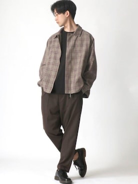 「Lazar（ラザル）のアイテム（ジャケット/アウター）」を使った、Lazarさん（メンズ・177cm）の春コーディネート