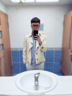 「McQ by Alexander McQueen（-）のアイテム」を使った、Steven Muさん（メンズ・177cm）の夏コーディネート